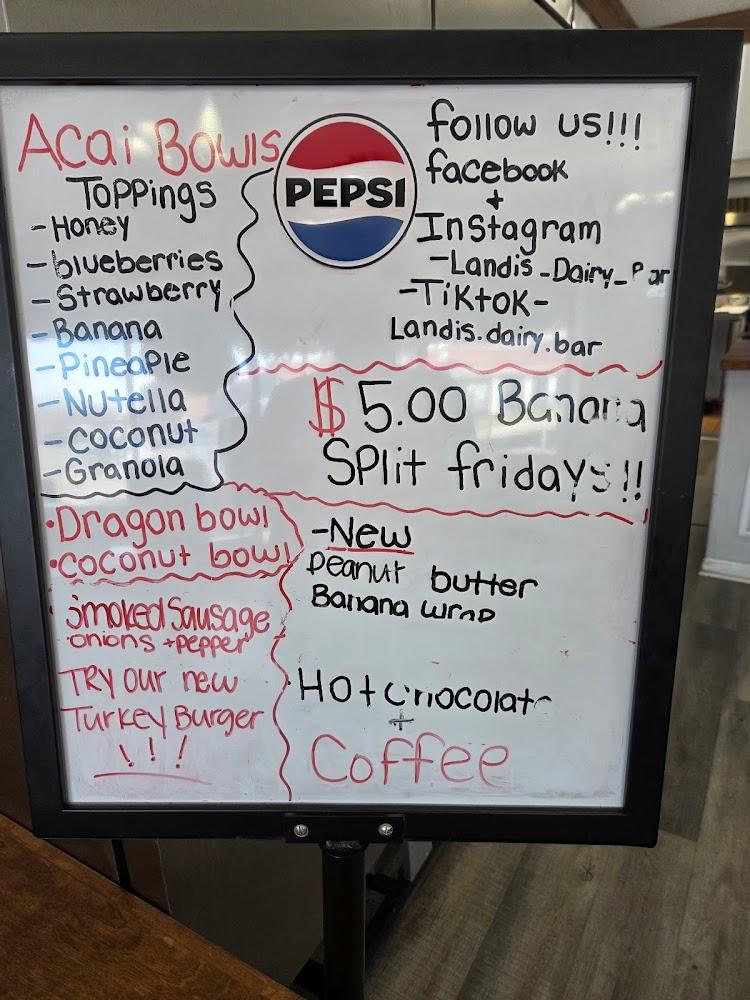 Landis Dairy Bar Menu image 3